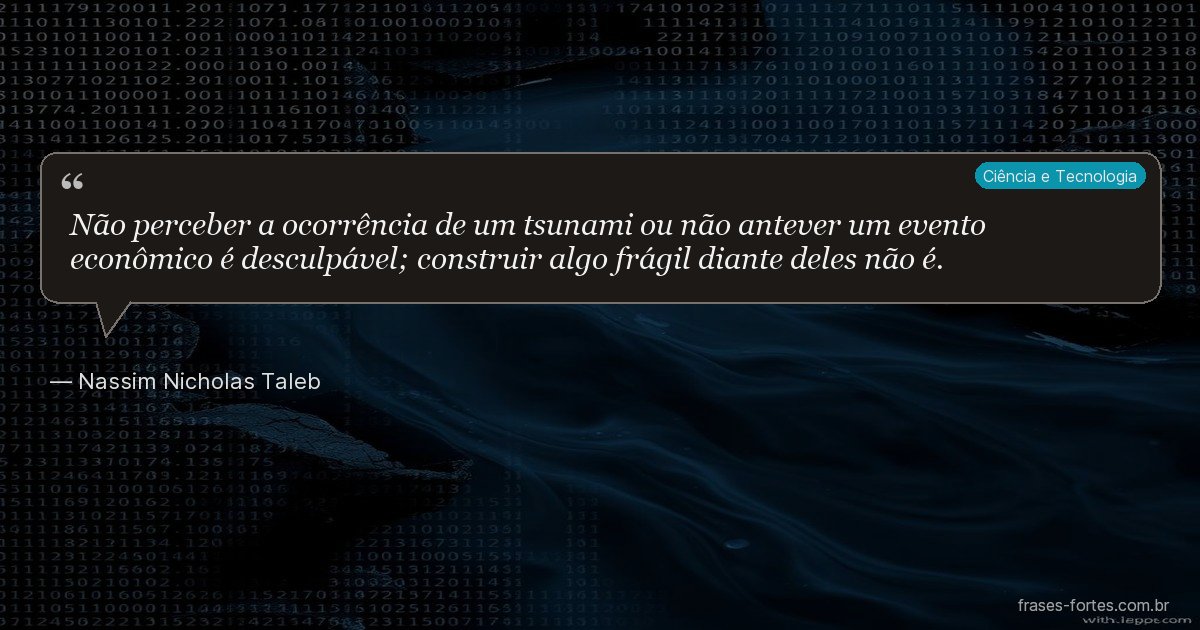 Frase de Nassim Nicholas Taleb