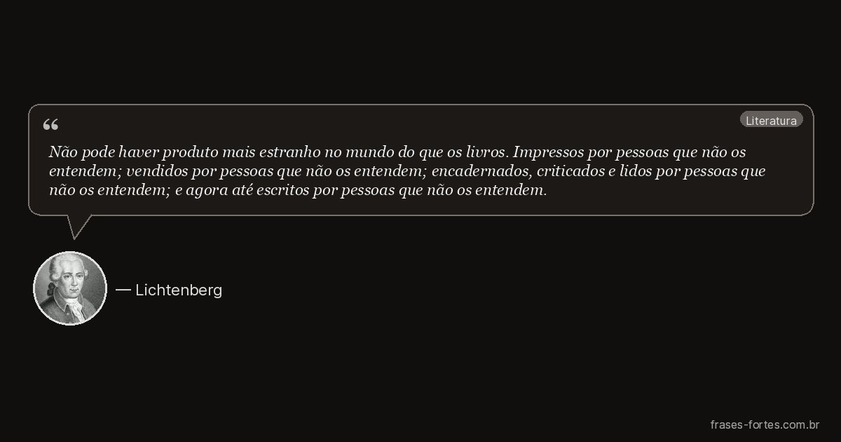 Frase de Lichtenberg