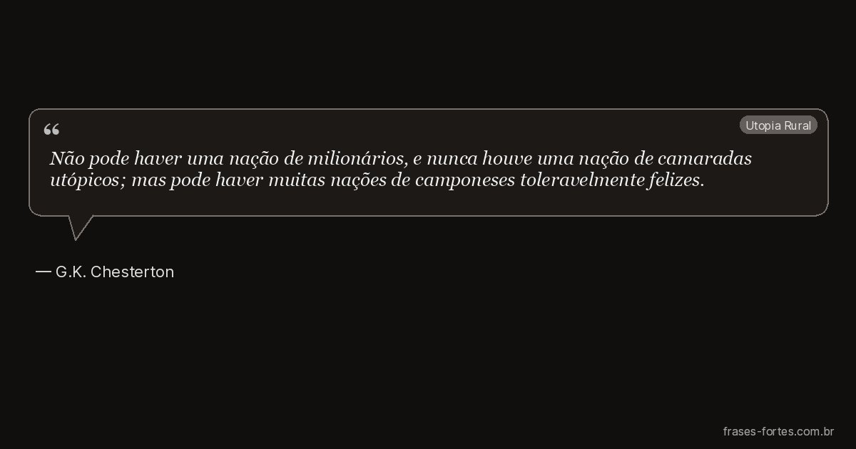 Frase de G.K. Chesterton