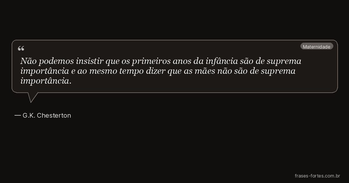 Frase de G.K. Chesterton