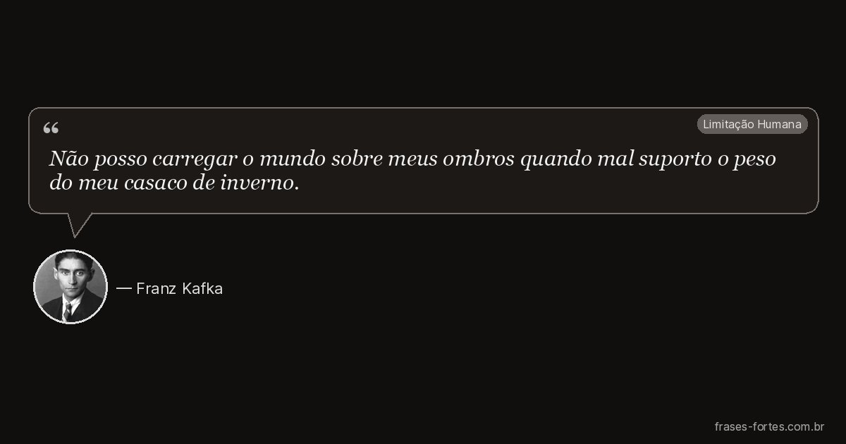 Frase de Franz Kafka