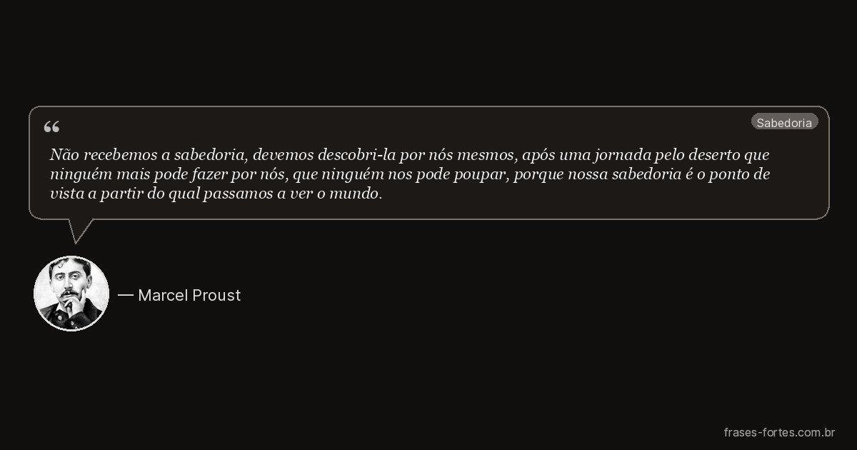 Frase de Marcel Proust