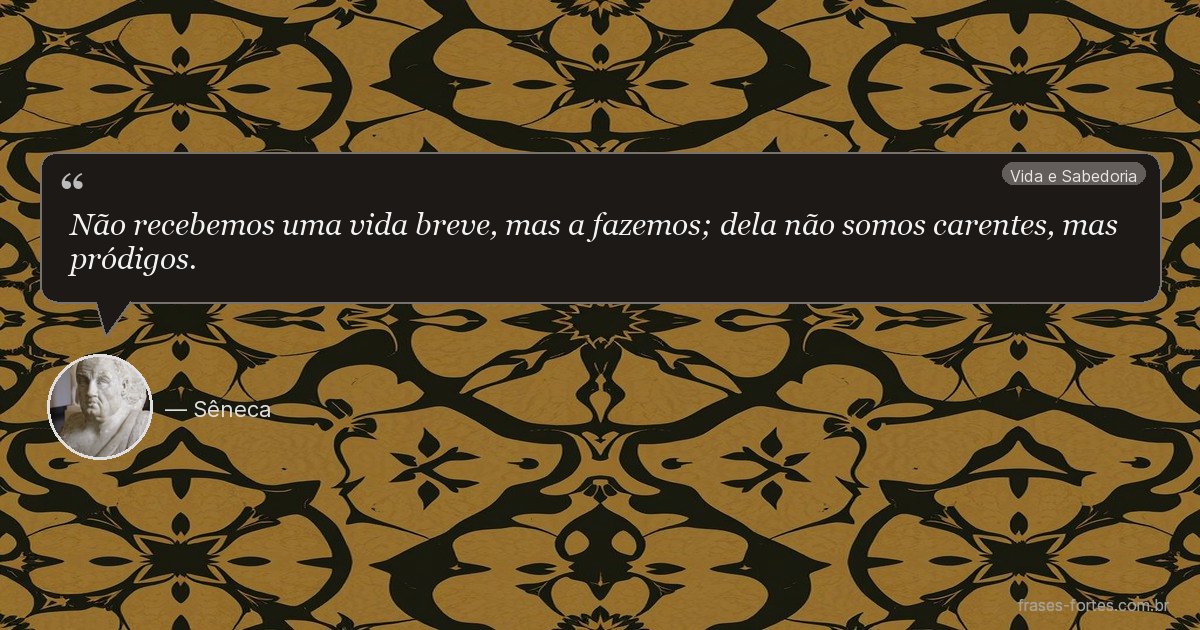 Frase de Sêneca