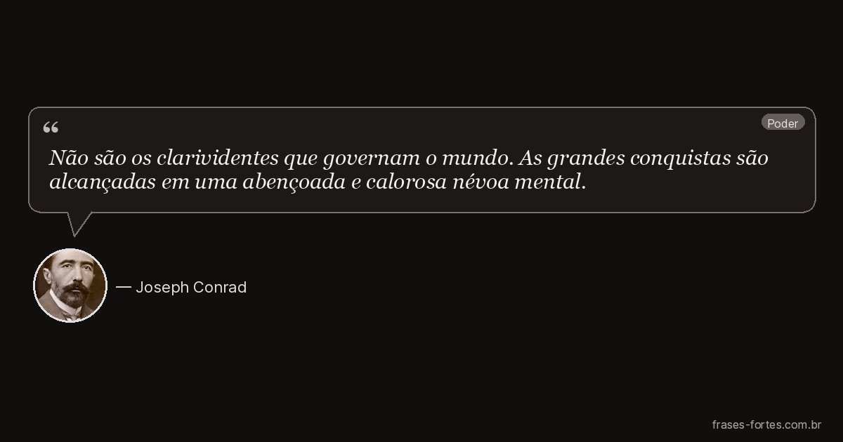 Frase de Joseph Conrad