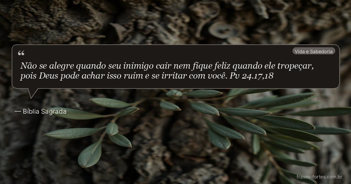 Frase de Bíblia Sagrada