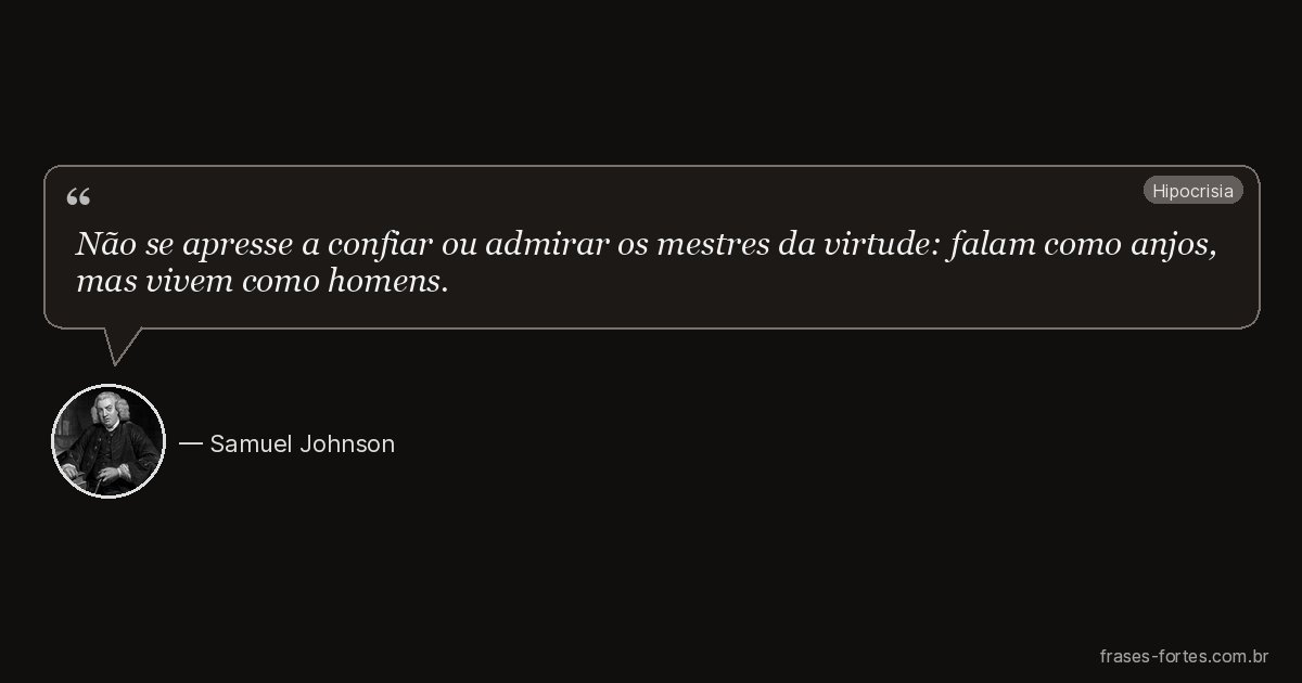 Frase de Samuel Johnson