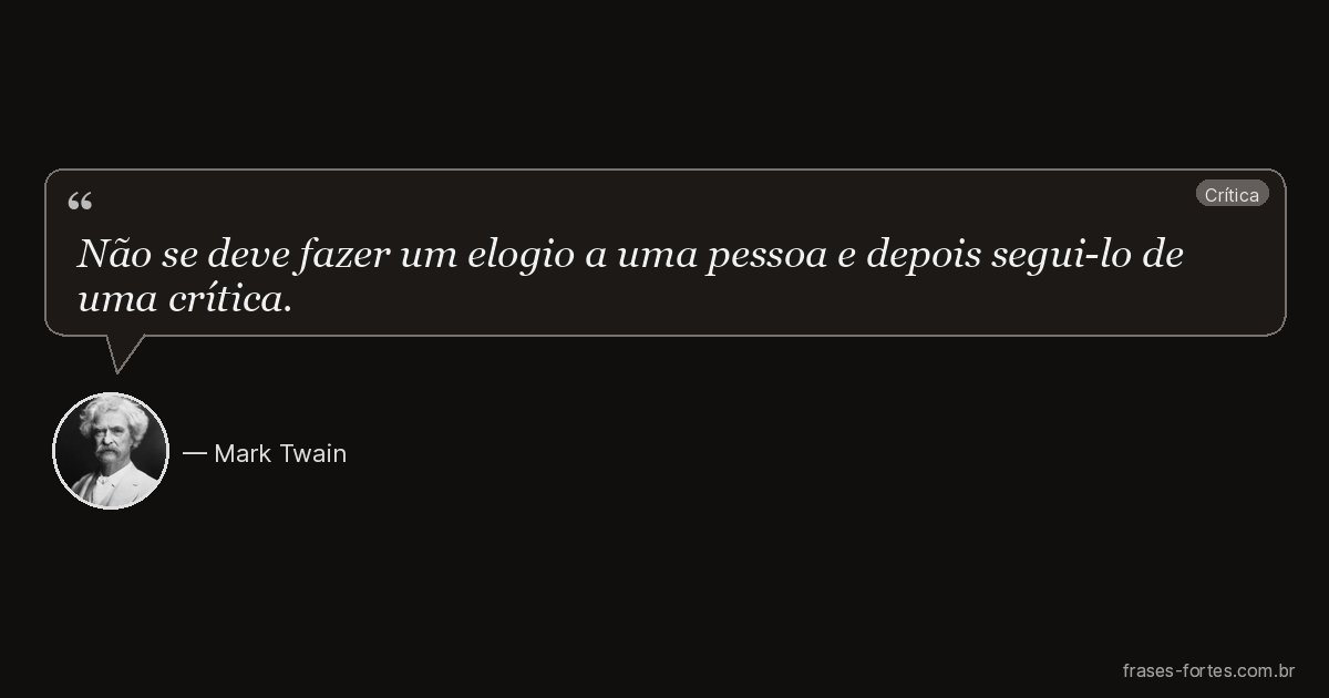 Frase de Mark Twain