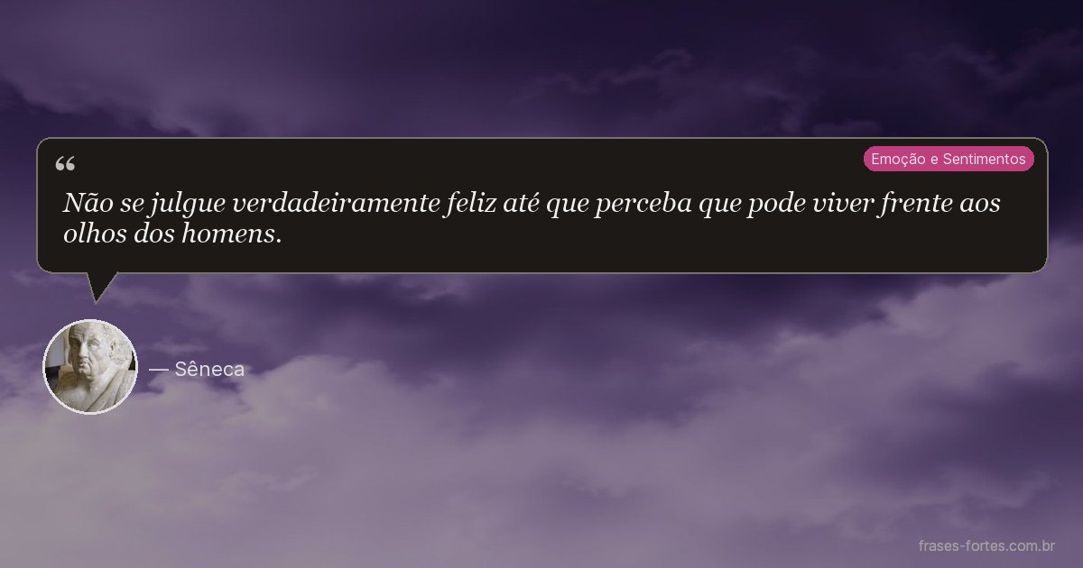 Frase de Sêneca