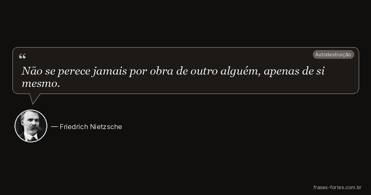 Frase de Friedrich Nietzsche