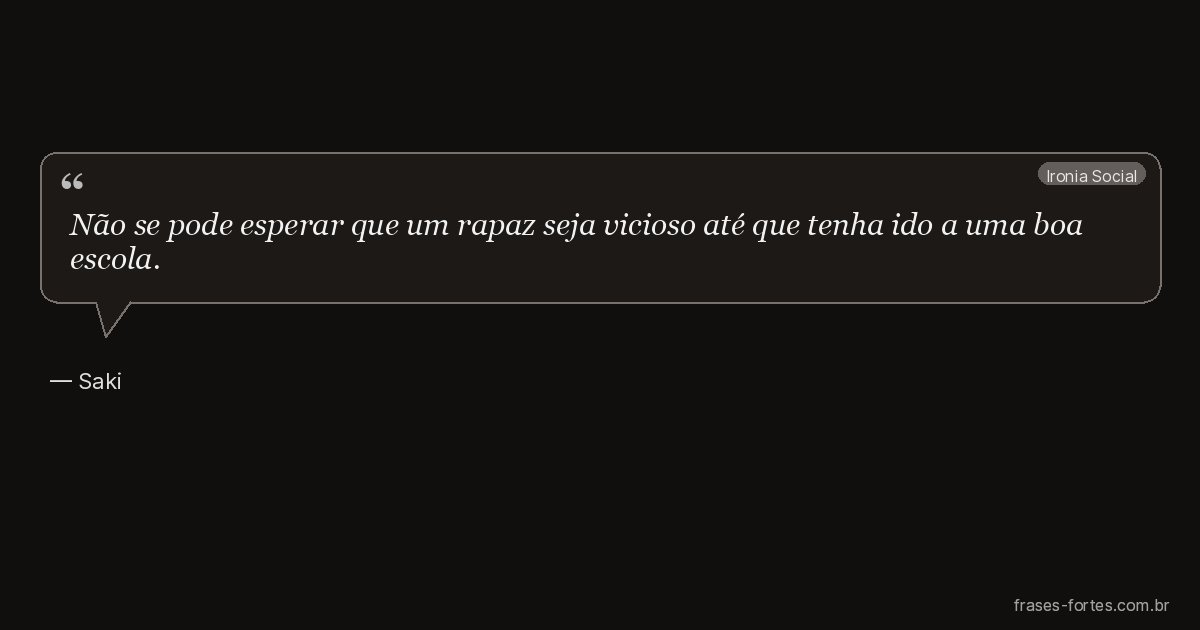 Frase de Saki