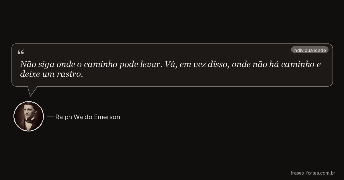 Frase de Ralph Waldo Emerson