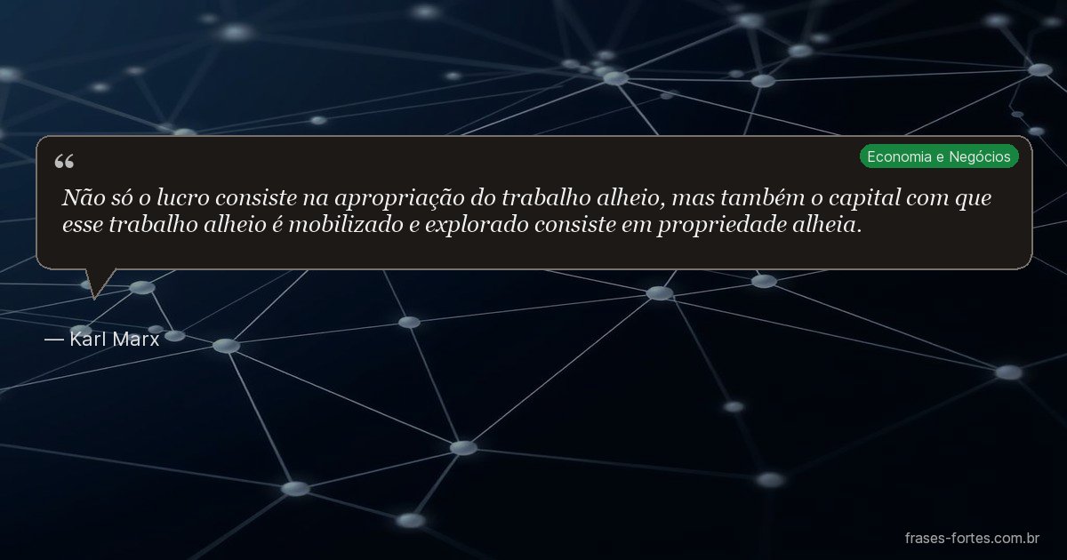 Frase de Karl Marx