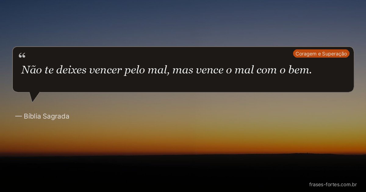 Frase de Bíblia Sagrada