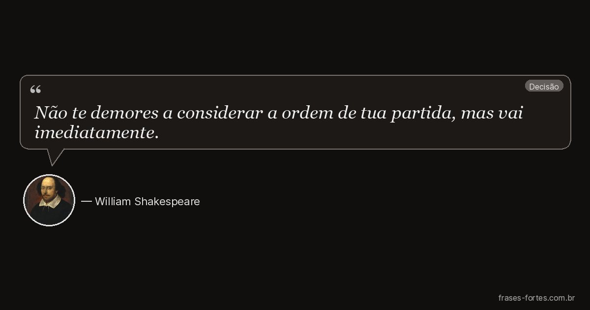 Frase de William Shakespeare