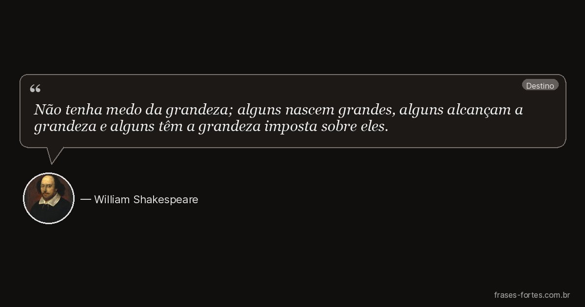 Frase de William Shakespeare
