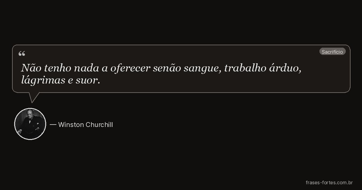 Frase de Winston Churchill