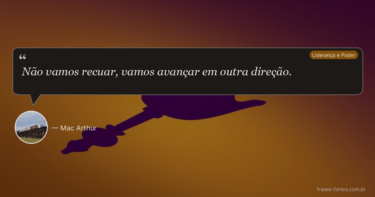 Frase de Mac Arthur
