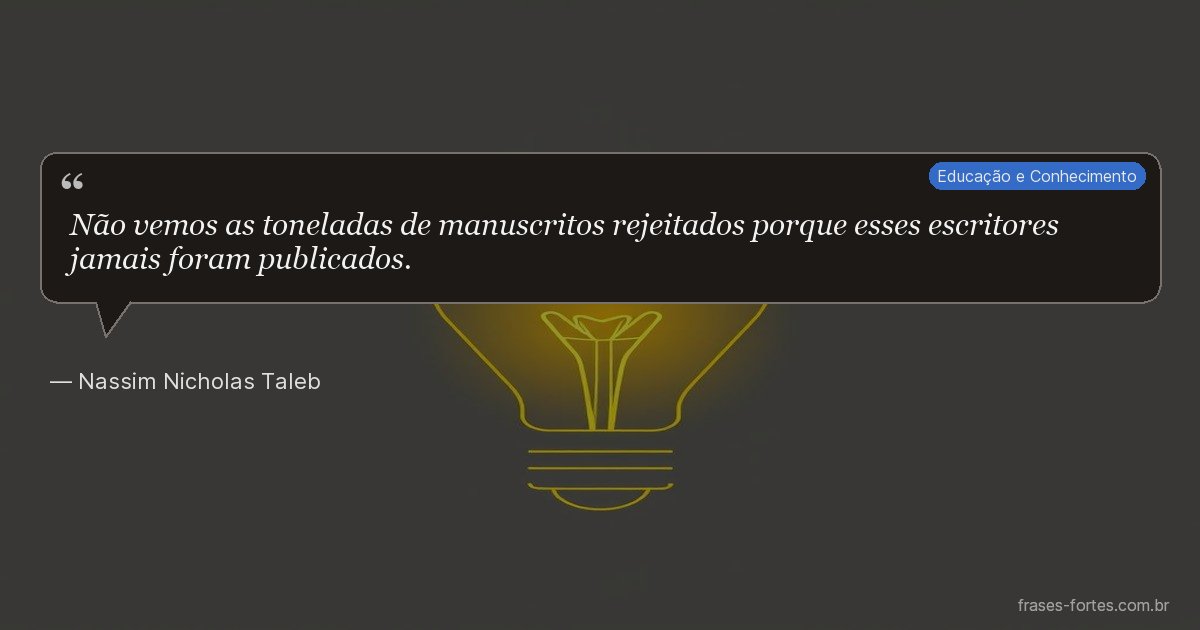 Frase de Nassim Nicholas Taleb