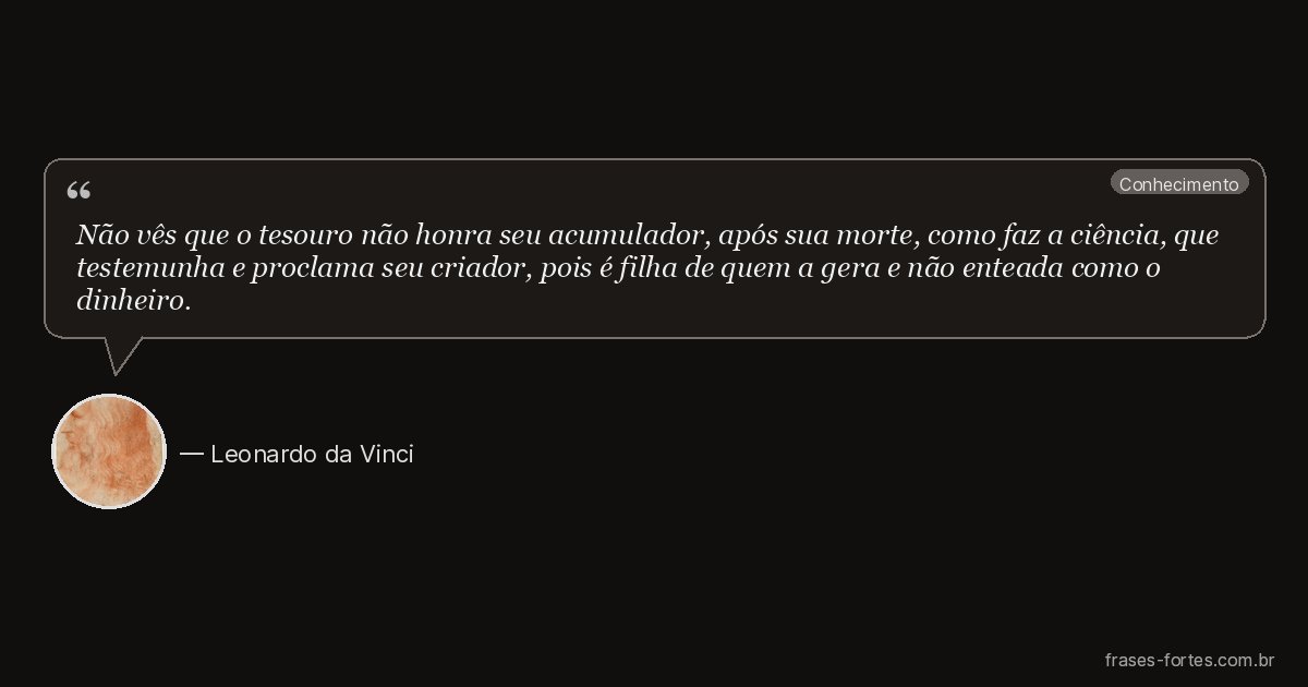 Frase de Leonardo da Vinci