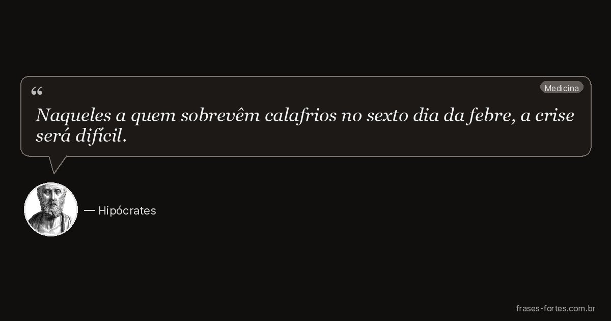 Frase de Hipócrates