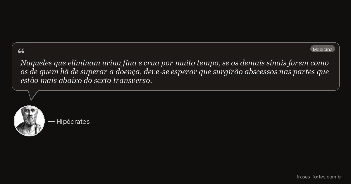 Frase de Hipócrates