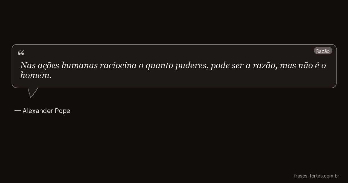 Frase de Alexander Pope