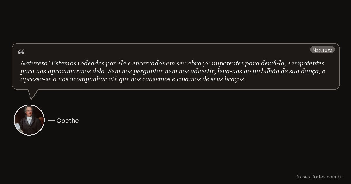 Frase de Goethe