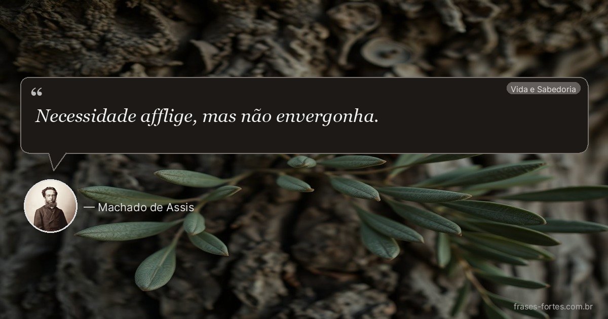 Frase de Machado de Assis