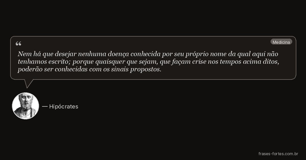 Frase de Hipócrates