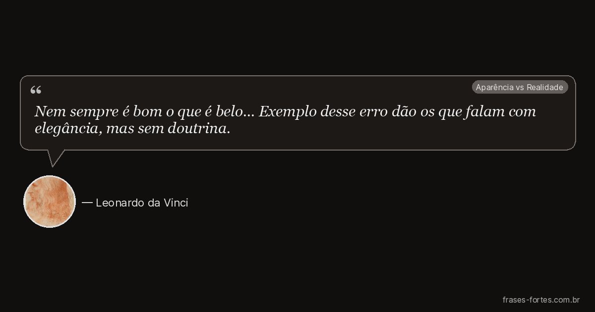 Frase de Leonardo da Vinci