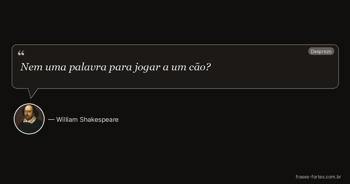 Frase de William Shakespeare