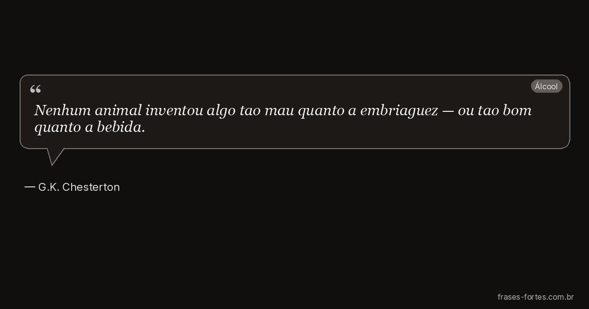 Frase de G.K. Chesterton