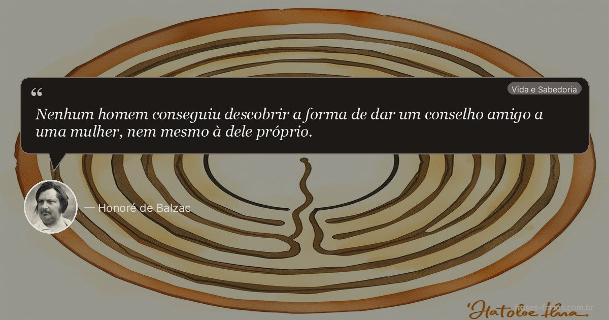Frase de Honoré de Balzac