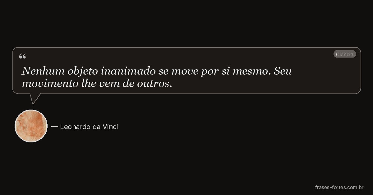 Frase de Leonardo da Vinci
