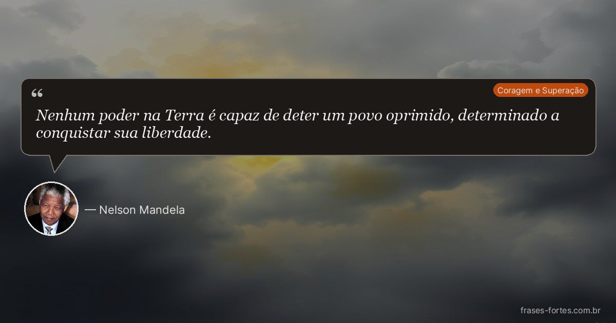 Frase de Nelson Mandela