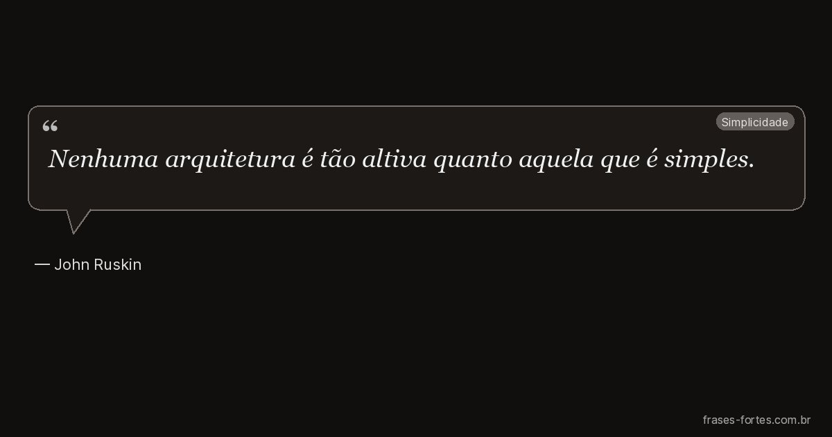 Frase de John Ruskin