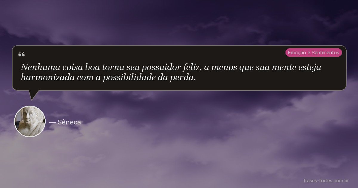 Frase de Sêneca