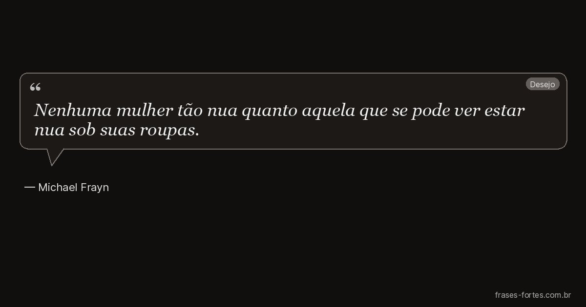 Frase de Michael Frayn