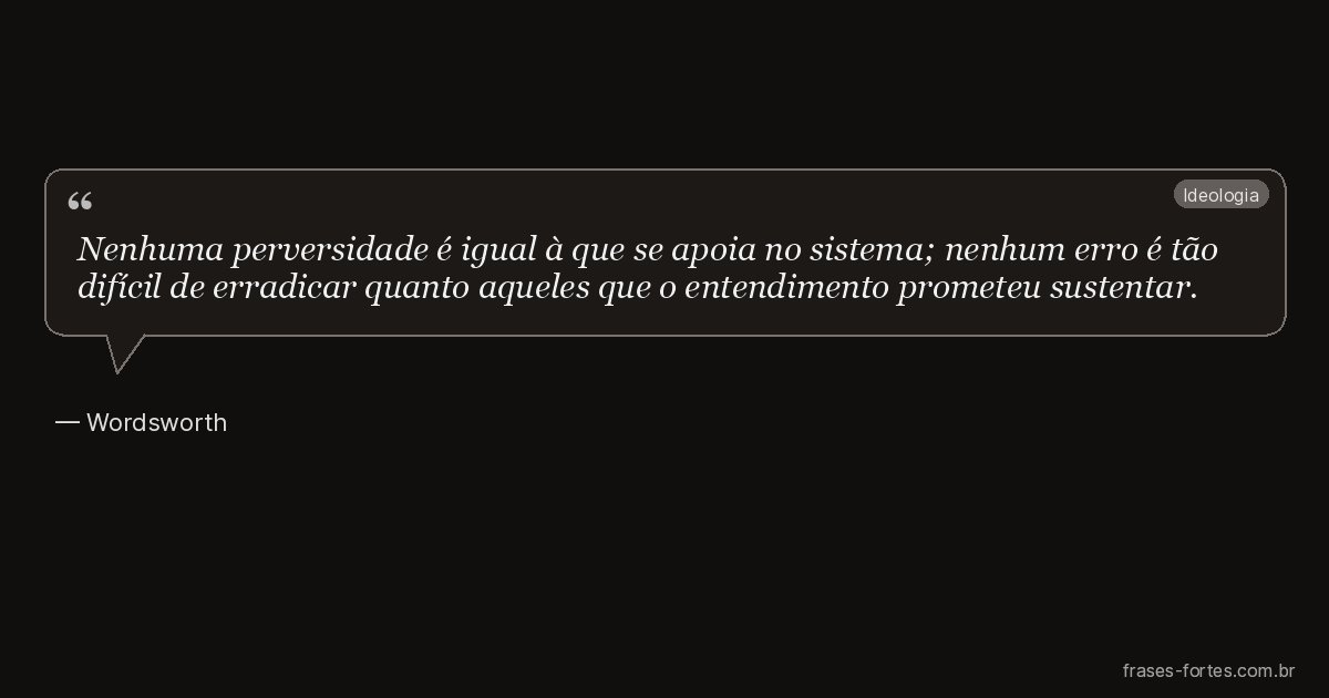 Frase de Wordsworth