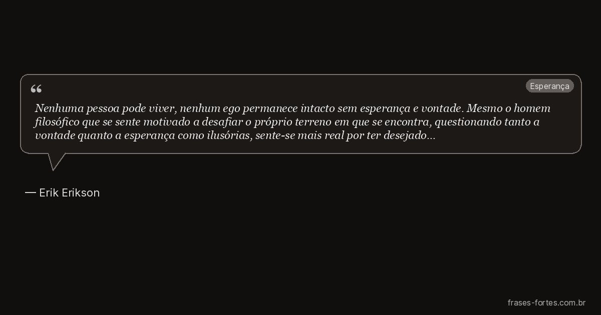 Frase de Erik Erikson