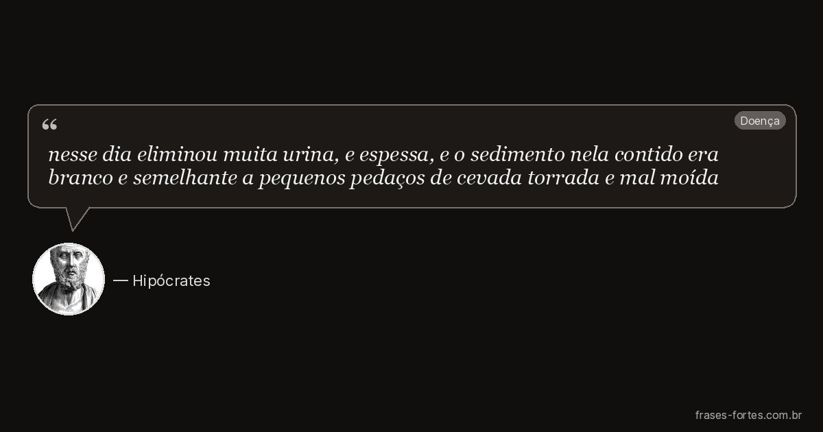 Frase de Hipócrates