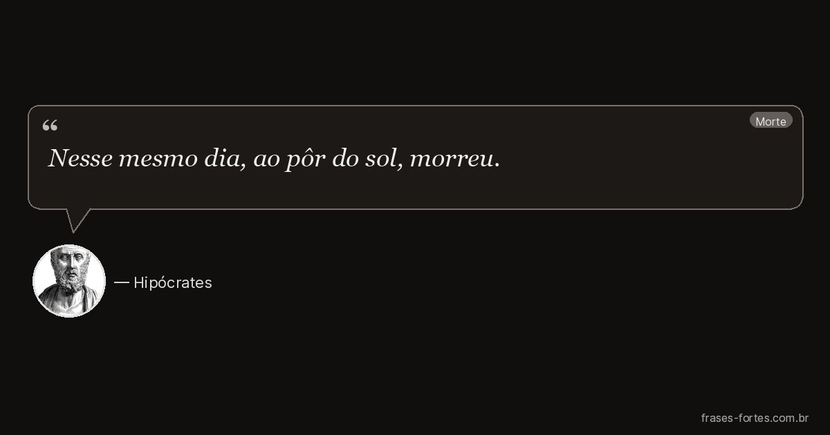Frase de Hipócrates
