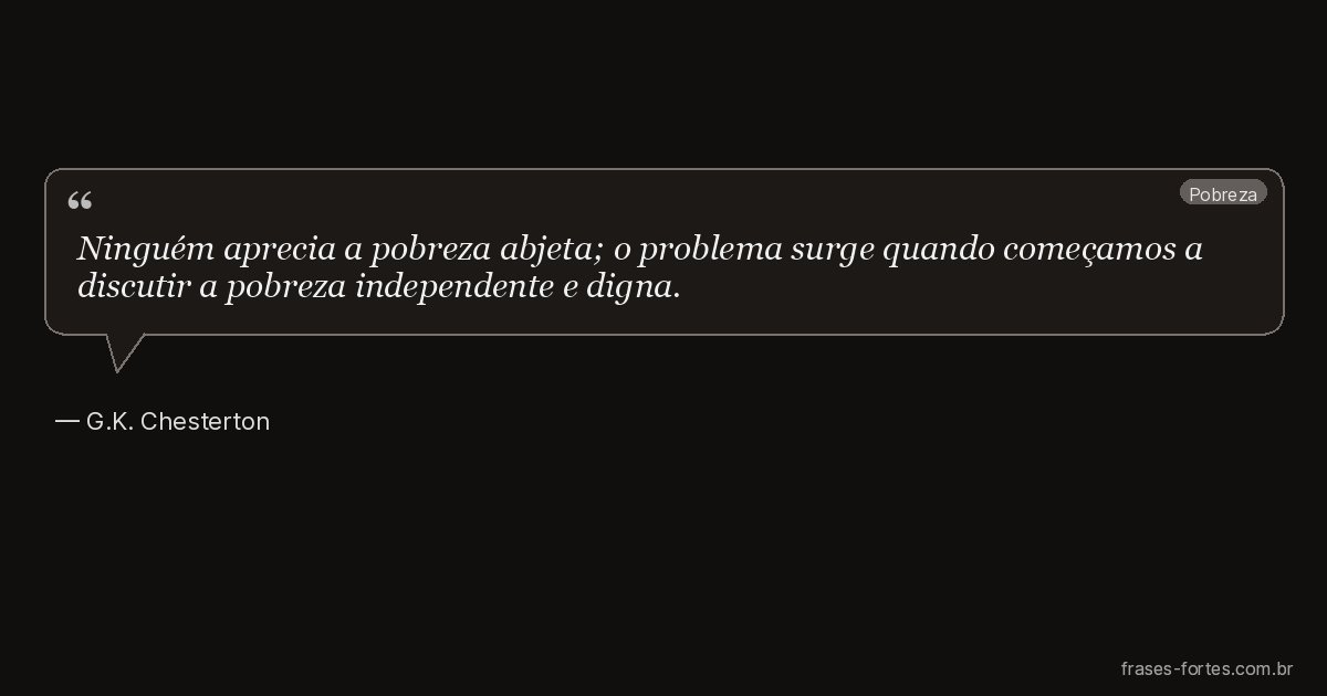 Frase de G.K. Chesterton