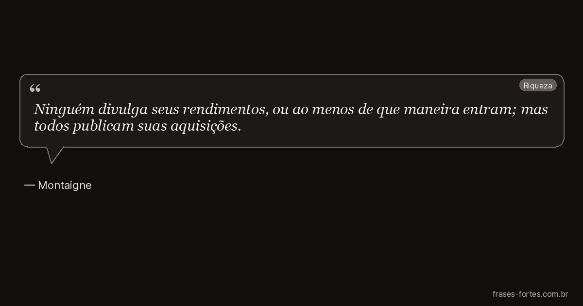 Frase de Montaigne