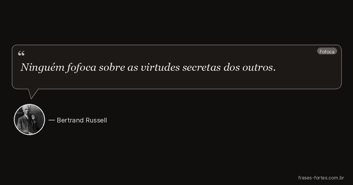 Frase de Bertrand Russell