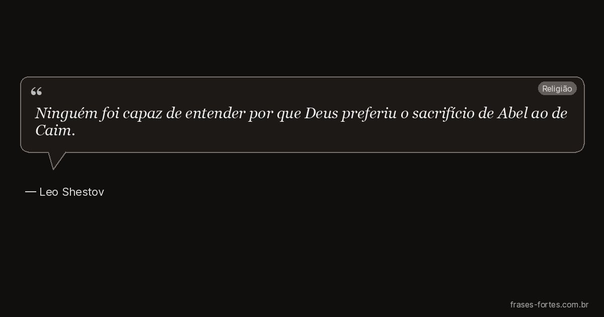 Frase de Leo Shestov