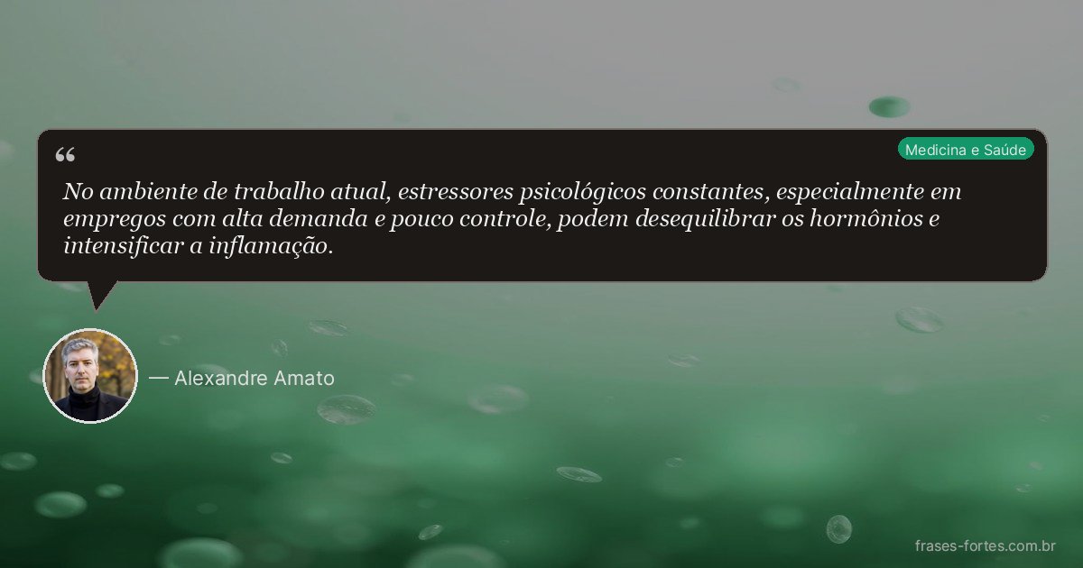 Frase de Alexandre Amato