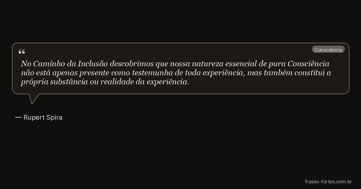 Frase de Rupert Spira