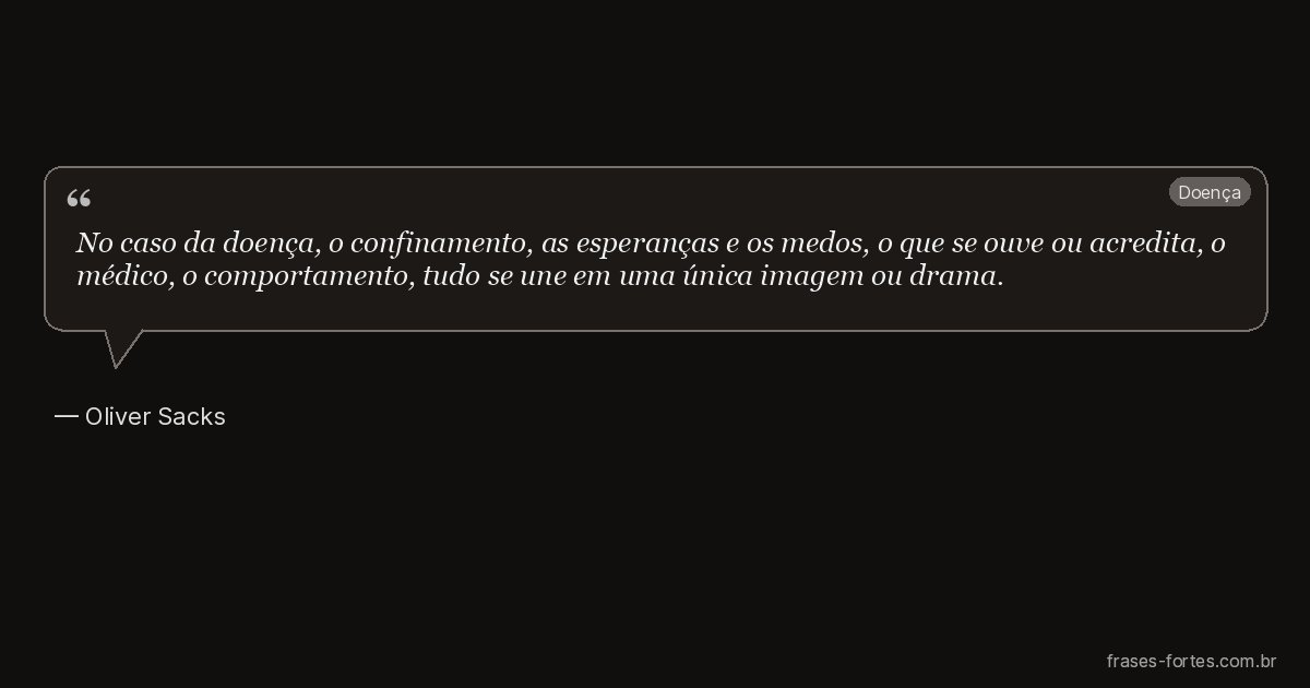 Frase de Oliver Sacks
