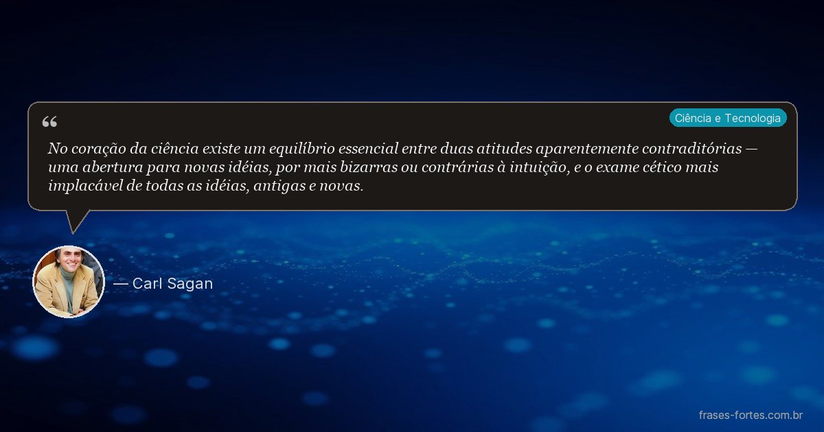 Frase de Carl Sagan